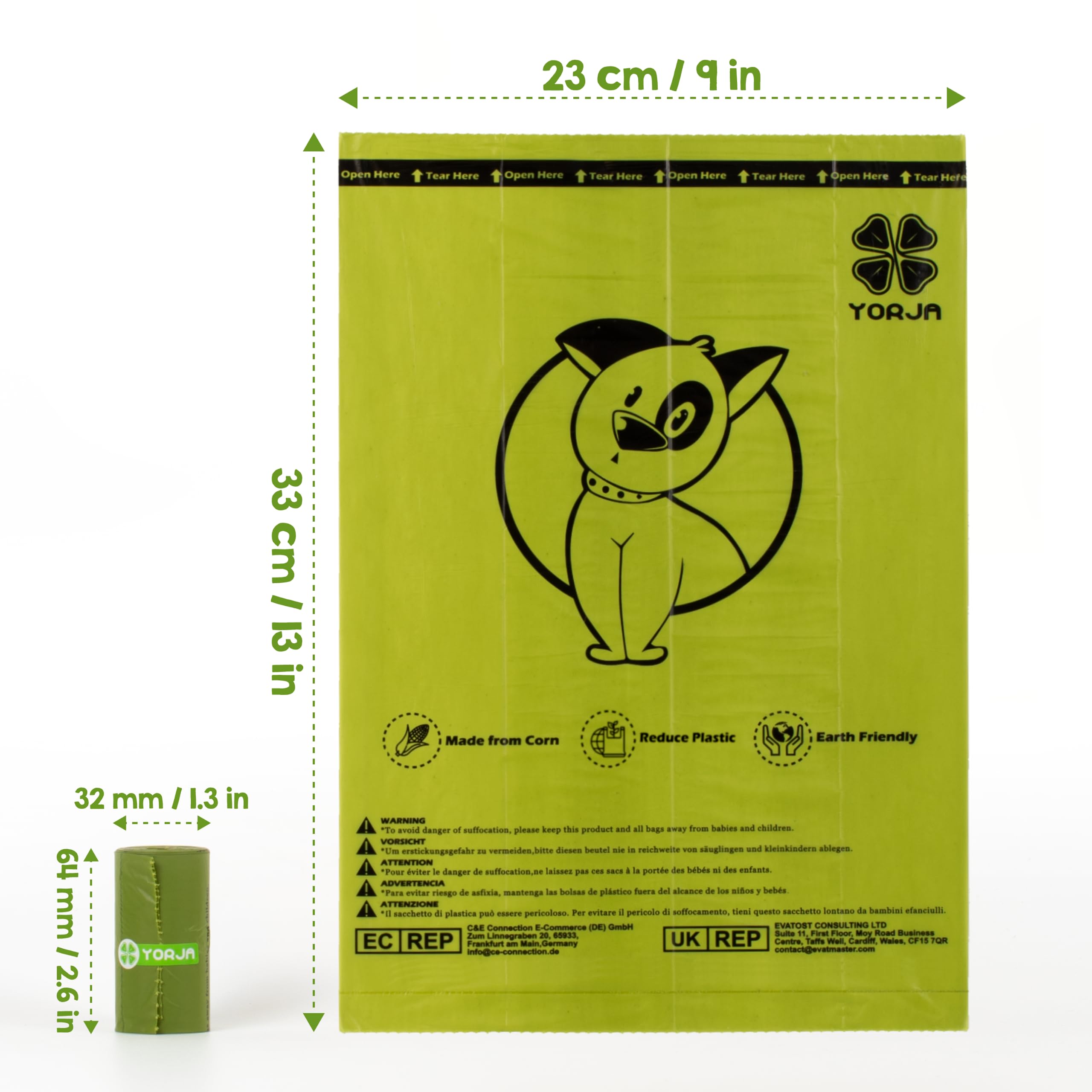 Dispenser compatibles con bolsas YORJA, carga rápida y orden.