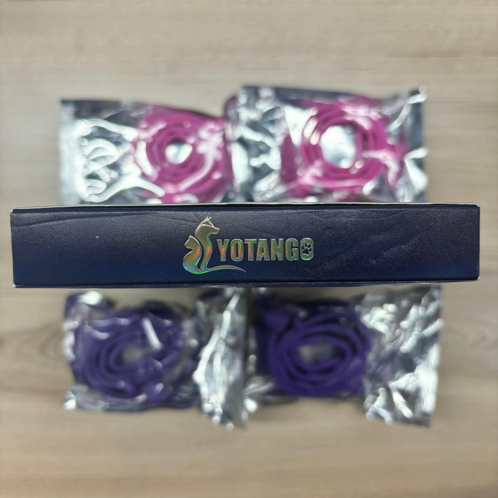 Borde redondeado y liberación segura de collar YOTANGO para evitar atrapamientos.