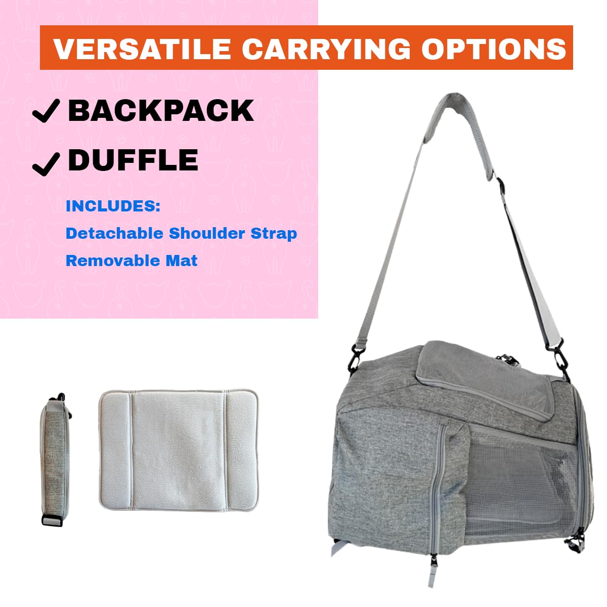 Your Cat Backpack, ventilación superior para confort durante la caminata