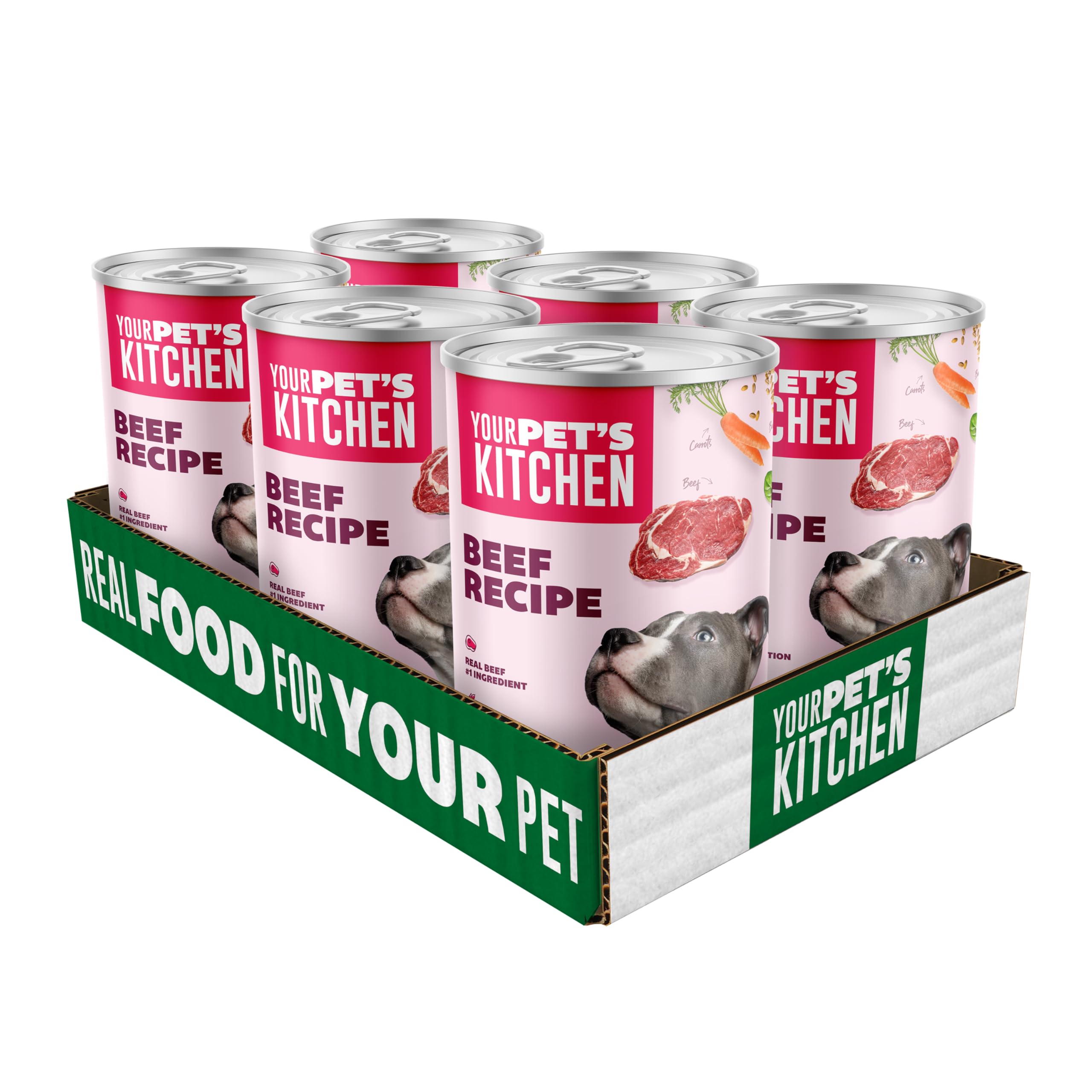 Your Pet's Kitchen kitchen-scene showing a simple dog mealtime setup