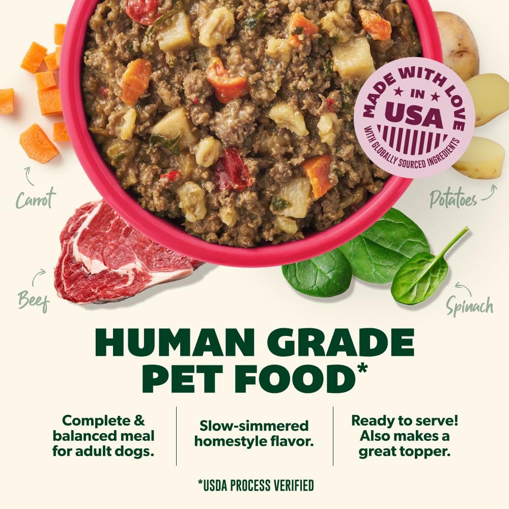 Your Pet's Kitchen verduras visibles y textura atractiva en la bolsa.