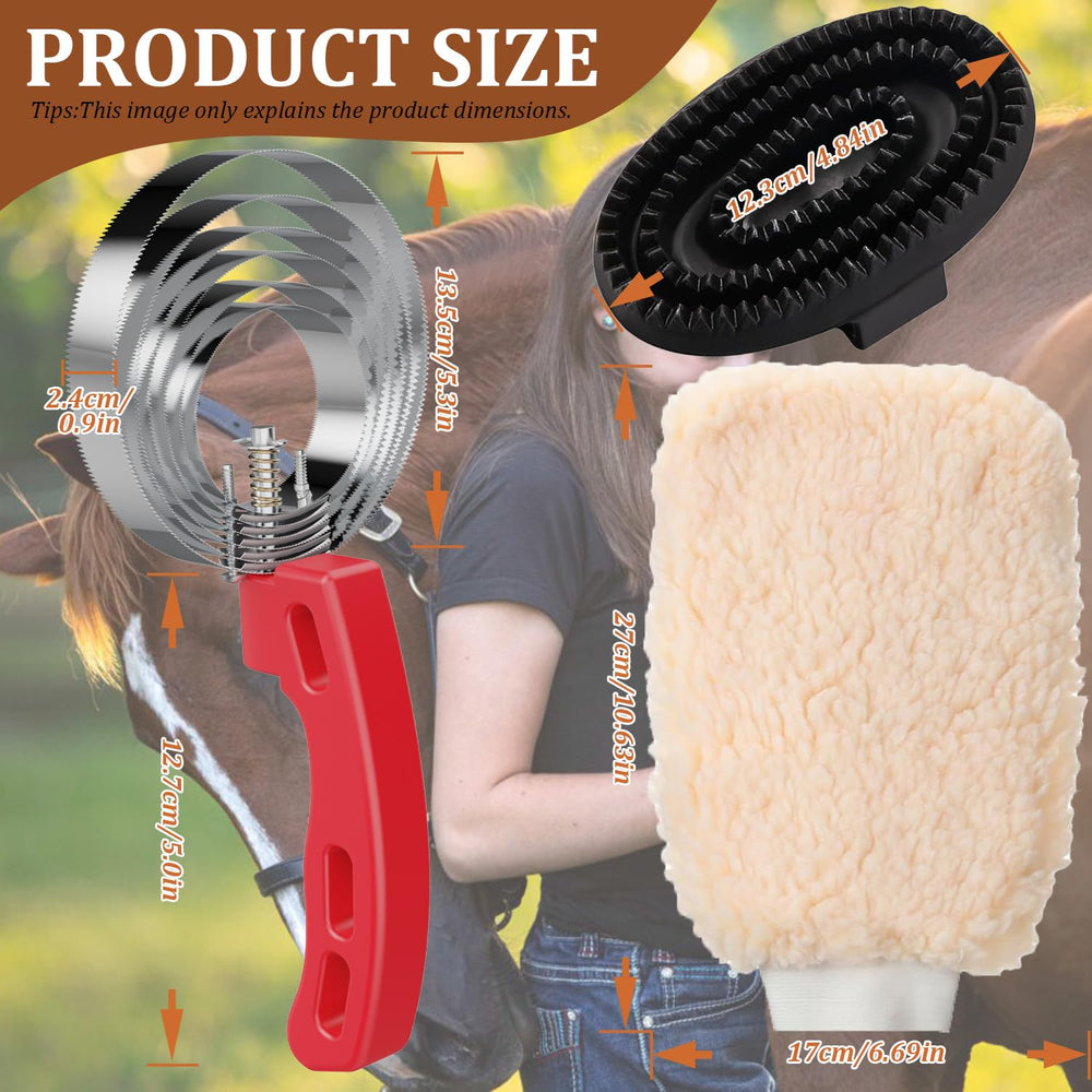 Youven cepillo curry goma con agarre flexible para control preciso