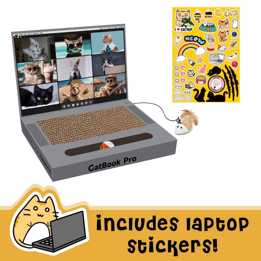 YOUXIFUN textura-carton-gato detalle: material seguro para juegos suaves.