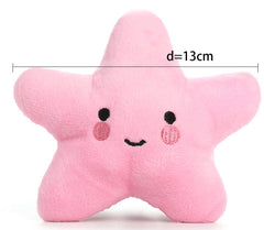 Juguete mordedor Ytuomzi forma estrella rosa con sonido BB para perros pequeños