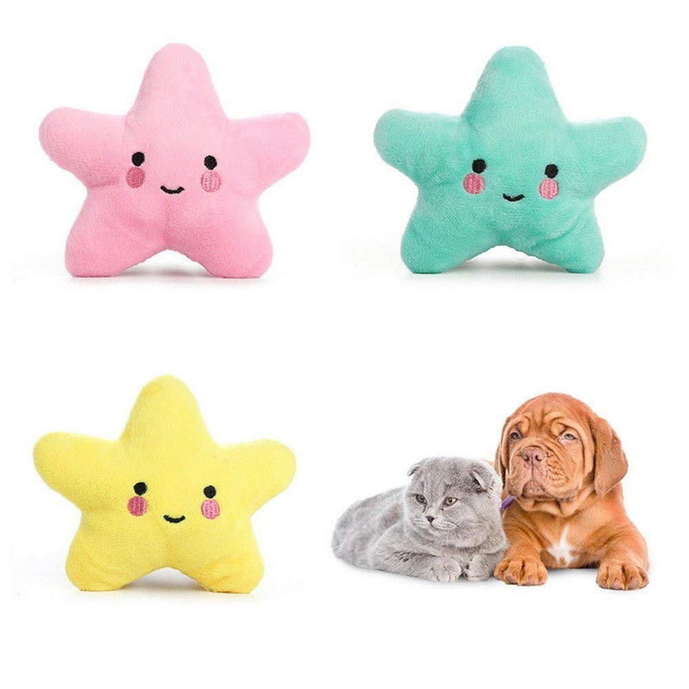 Juguete mordedor Ytuomzi forma nube beige con sonido BB para perros pequeños