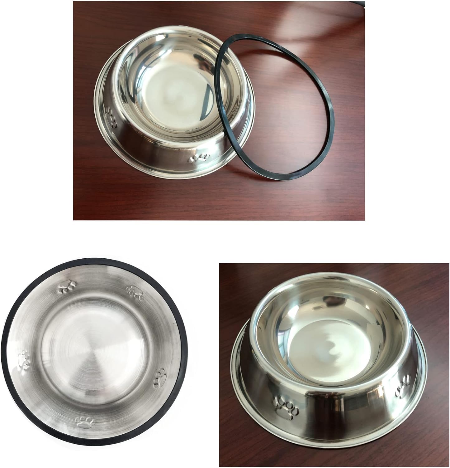 YUDANSI cuenco anti-volteo con base de goma para evitar derrames.