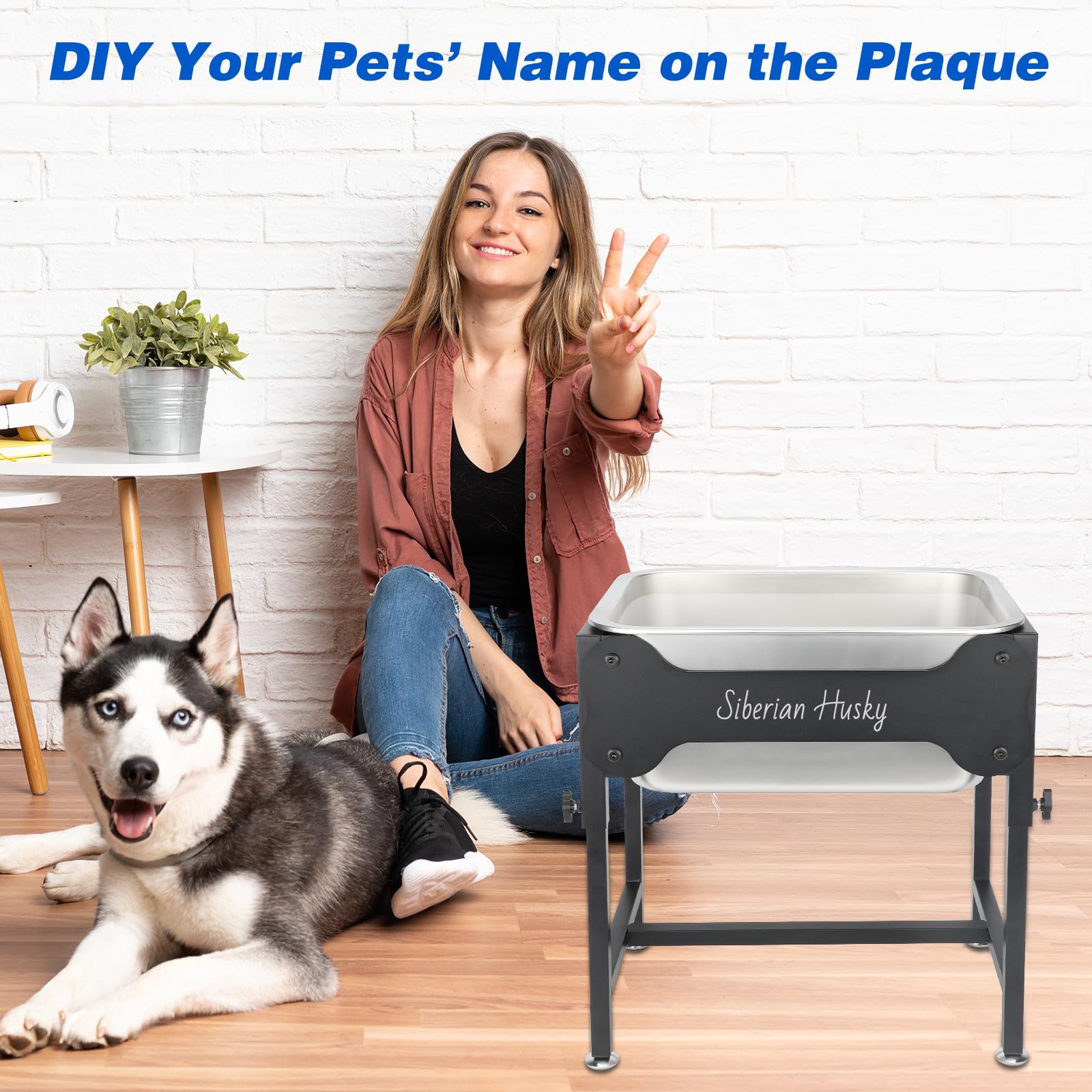 placas en forma de hueso de YUEPET para personalizar la identidad de la mascota.