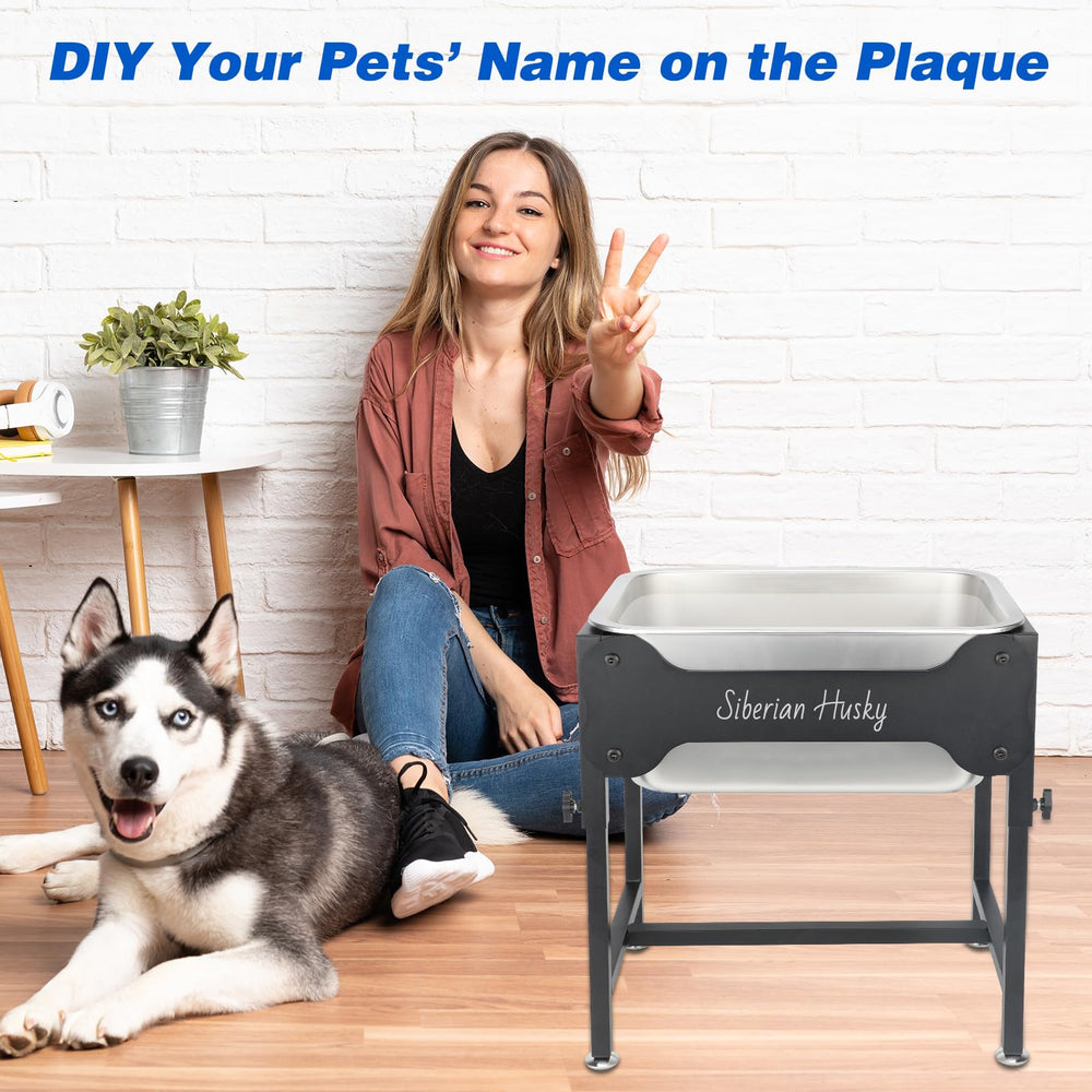 placas en forma de hueso de YUEPET para personalizar la identidad de la mascota.