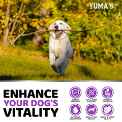 YUMA'S omega-ácidos para perros: apoyo en piel, pelaje y bienestar general.
