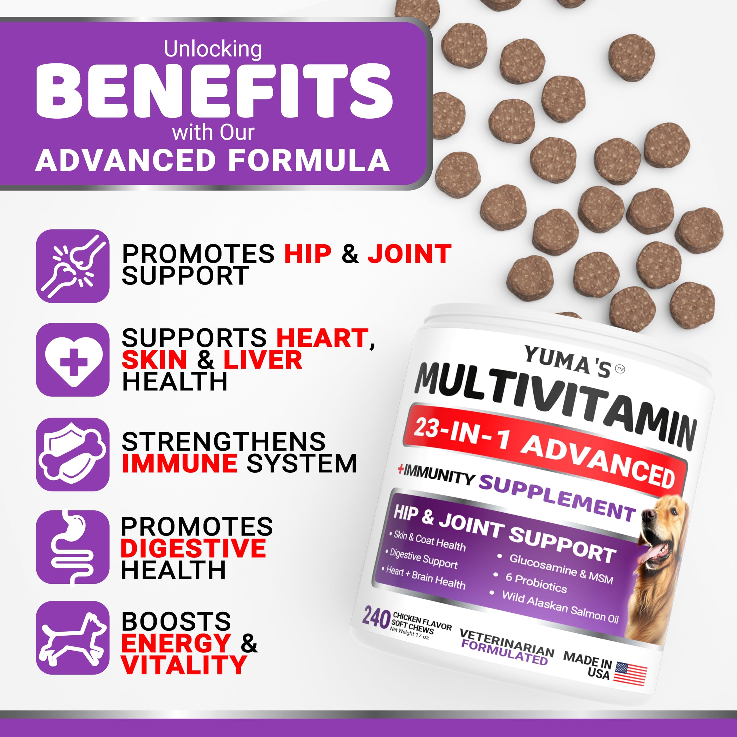 YUMA'S: glucosamina para articulaciones y movilidad.