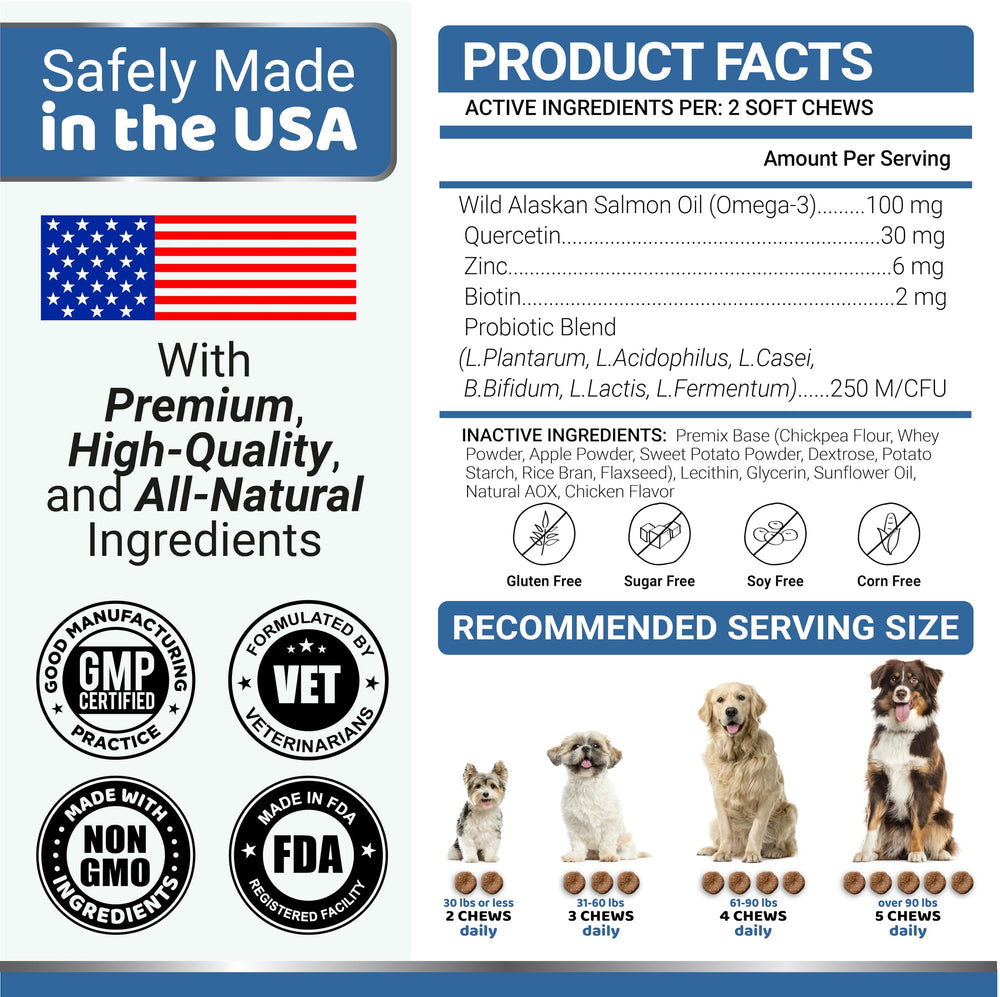 YUMA'S Omega-3 para perros: dos sabores disponibles para aceptación.