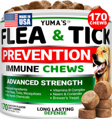 YUMA'S masticables para perro con sabor bacon, empaque visible para fácil compra