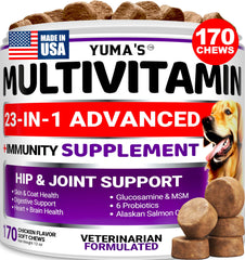 YUMA'S Suplementos para perros: masticables que apoyan vitalidad y bienestar diario.