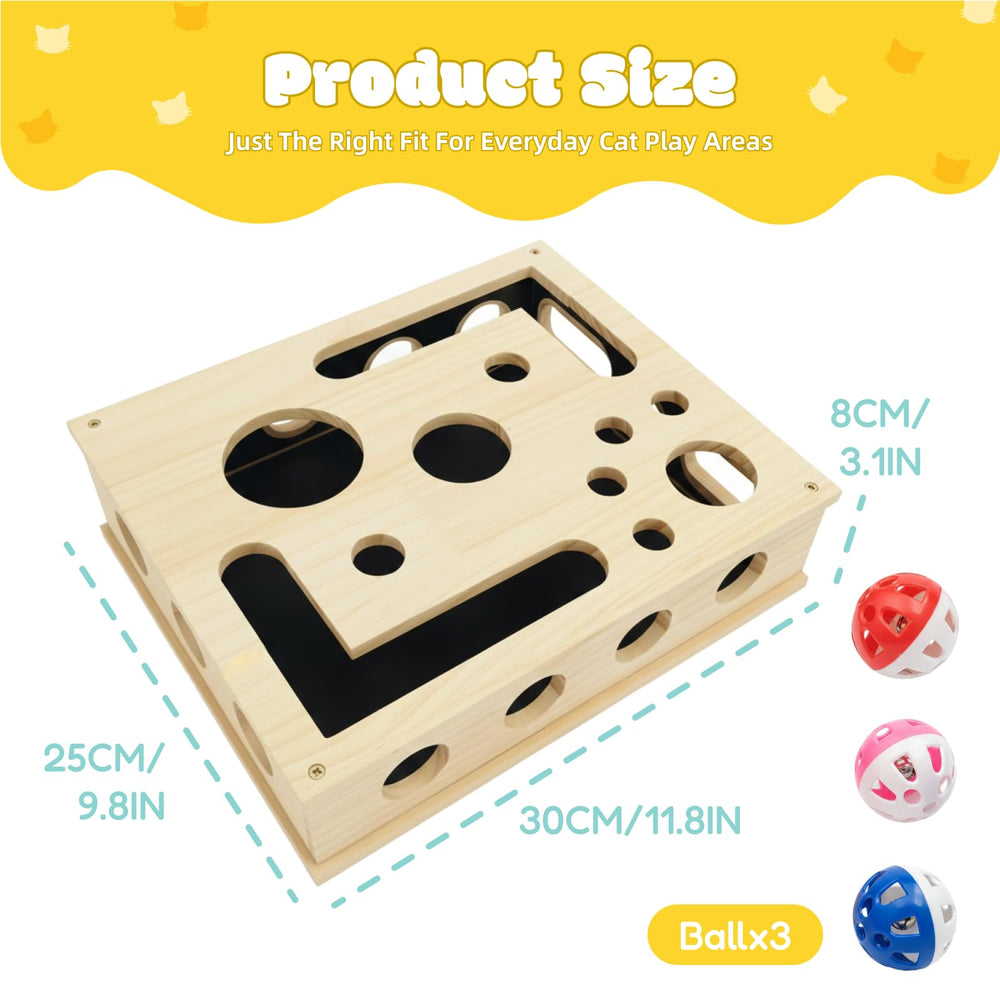 Yumcute rascador-lija-integrada muestra superficie para afilar uñas durante el juego.