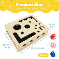 Yumcute rascador-lija-integrada muestra superficie para afilar uñas durante el juego.