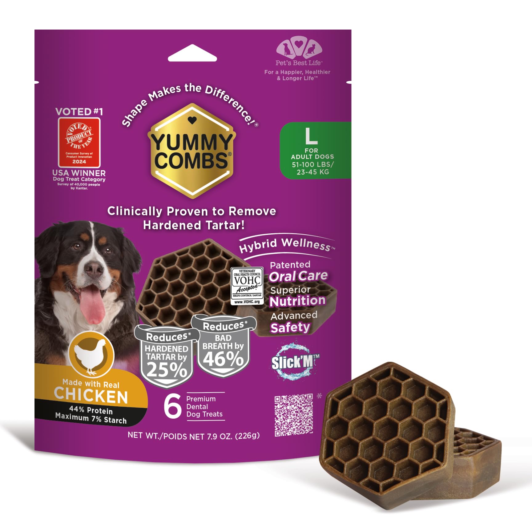 Yummy Combs con forma de panal para limpieza dental