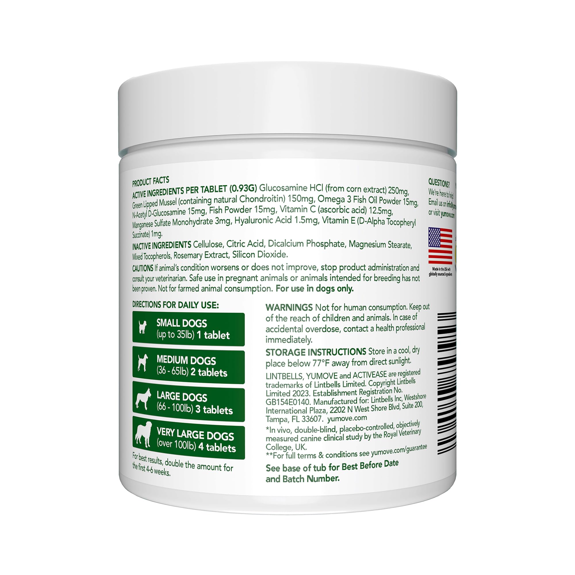 YuMOVE: mejillón verde ActivEase, ingrediente clave para la flexibilidad de las articulaciones.