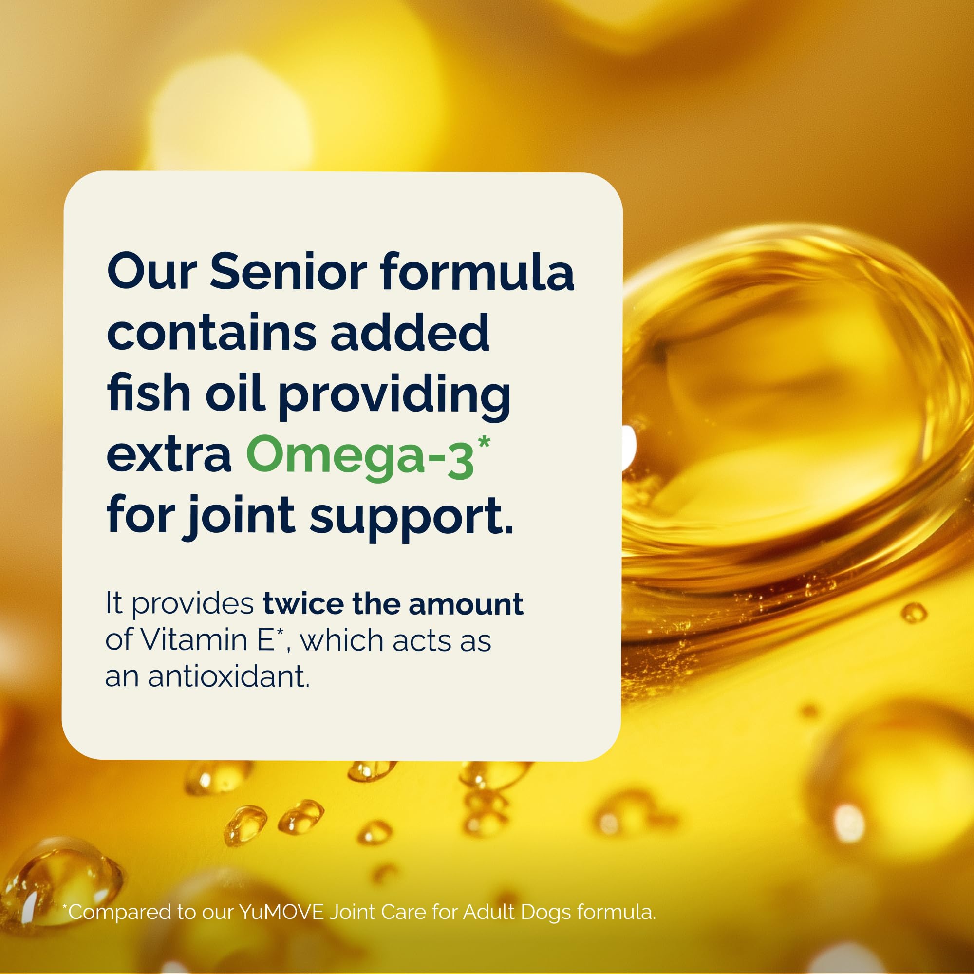 YuMOVE: perro senior, enfocado en movilidad y confort articular.