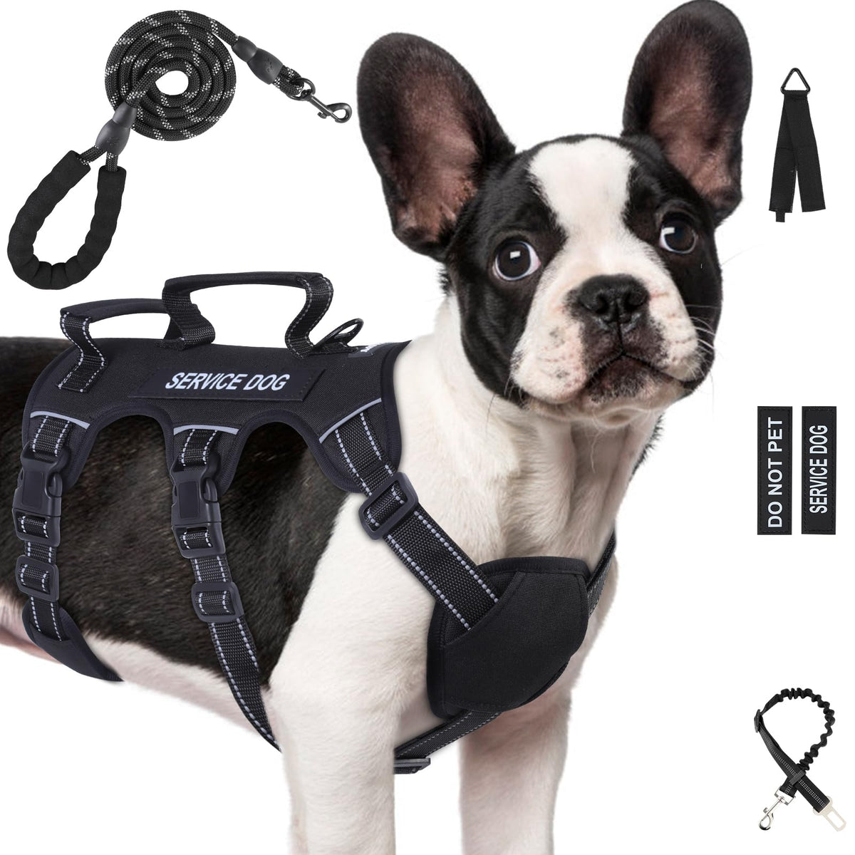 Arnés de la marca Yungaspy a prueba de fugas para perros grandes, ofrece control estable durante paseos.