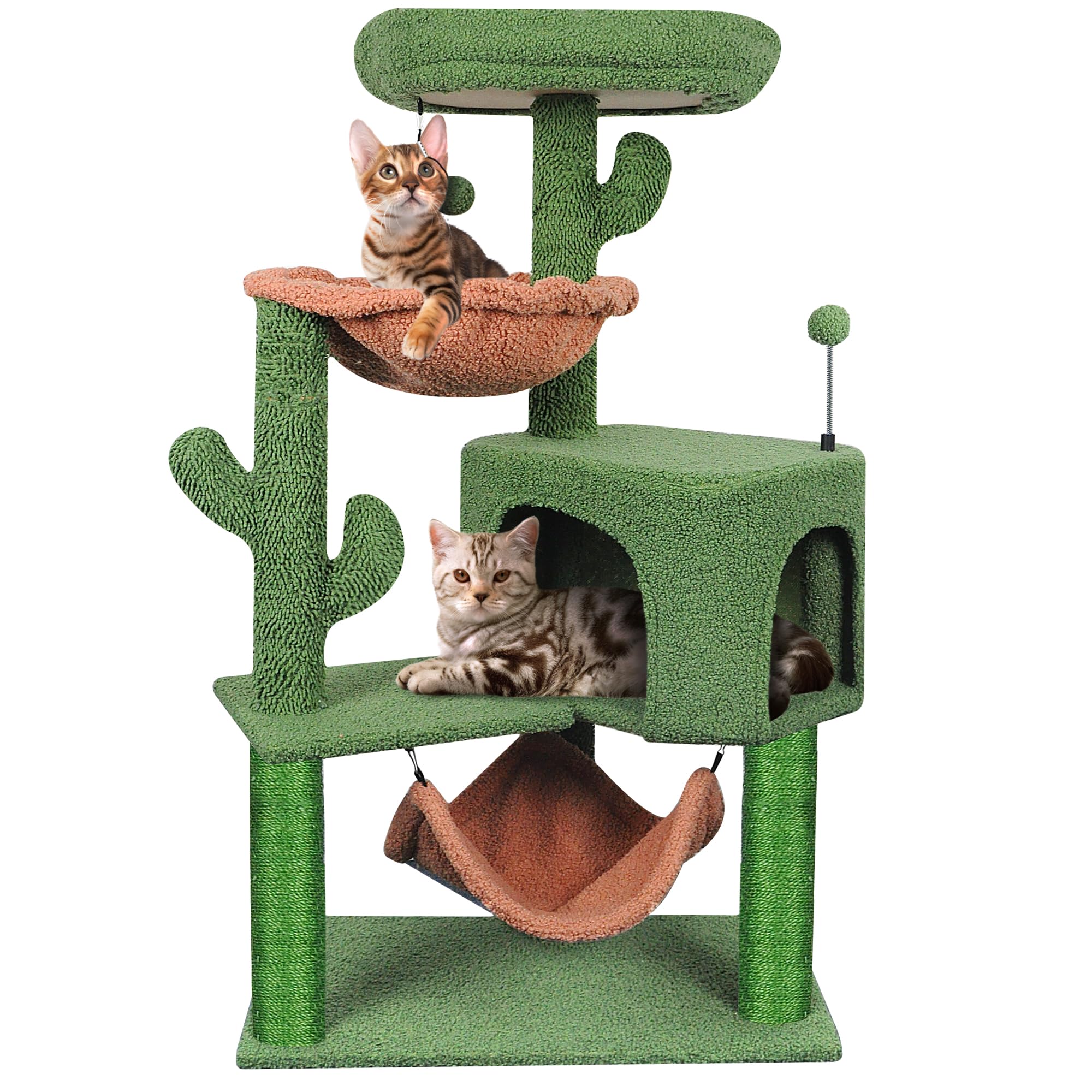 YUNIQUE arbol gatos condo grande para descanso y observación.
