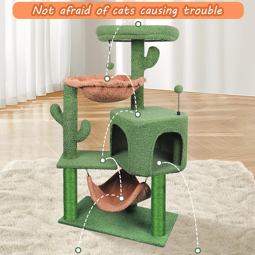 YUNIQUE arbol gatos plataforma redonda para vigilar desde la ventana.