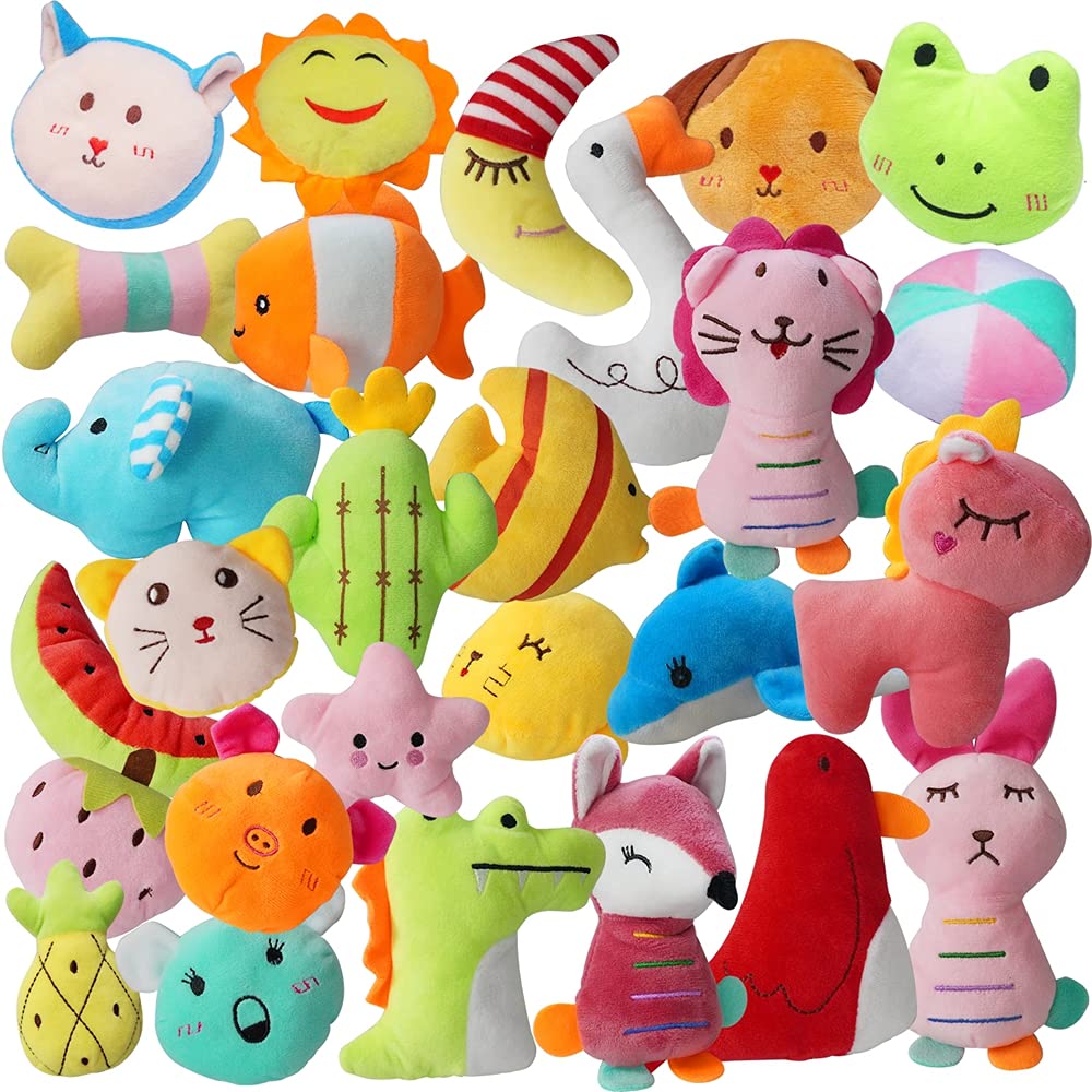 YUNKINGDOM 27-pack juguetes sonoros para perros: pack completo para juego.