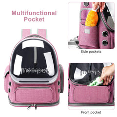 YUNLINLI Gato Mochila Bolsillos Laterales para guardar juguetes y snacks.