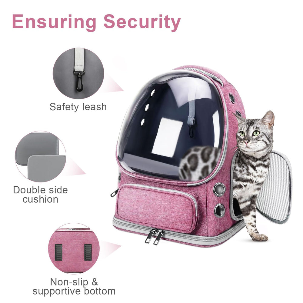 YUNLINLI Gato Mochila Diseño Seguridad con correa interior evita escapes.