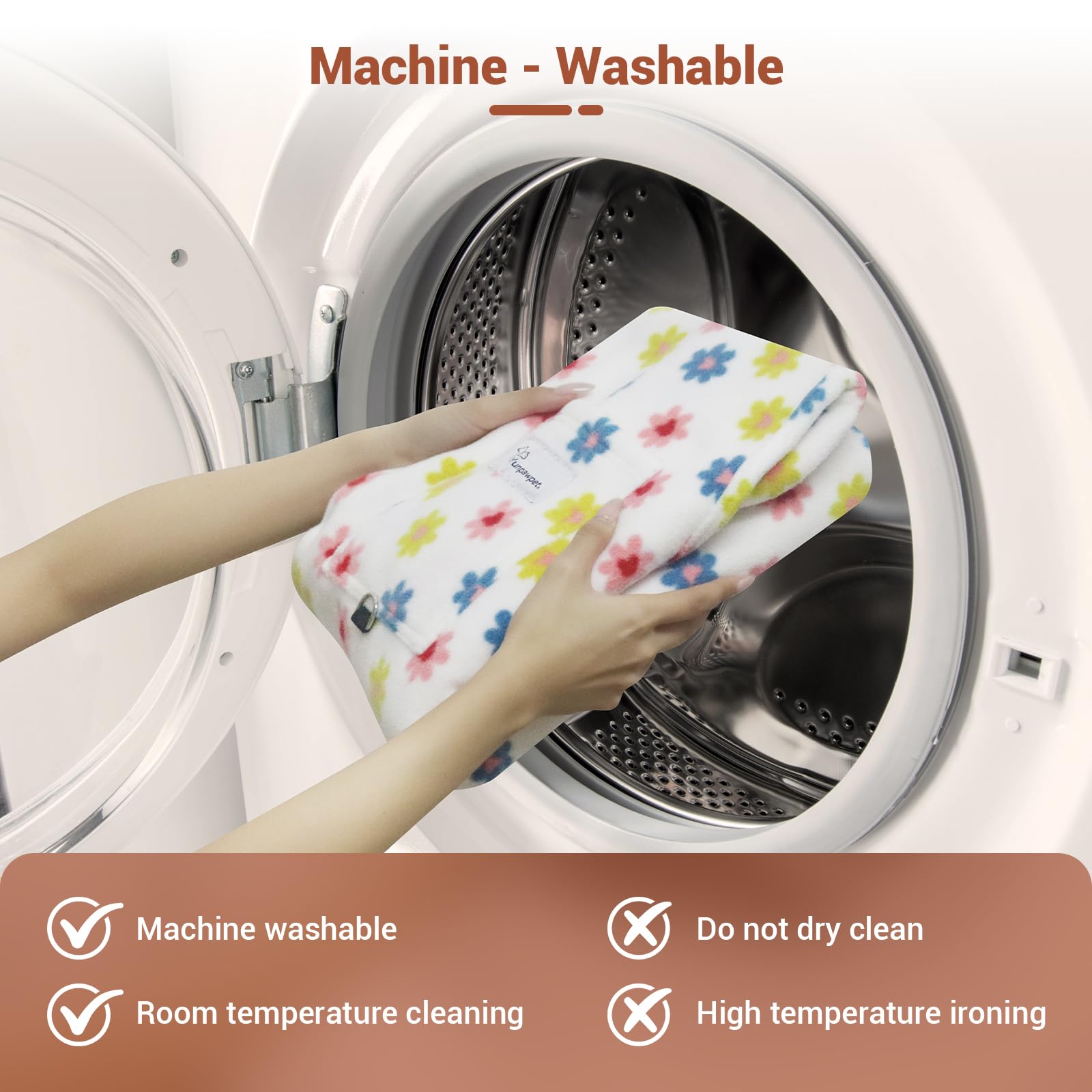 Lavable a máquina con Yunpawpet para higiene fácil