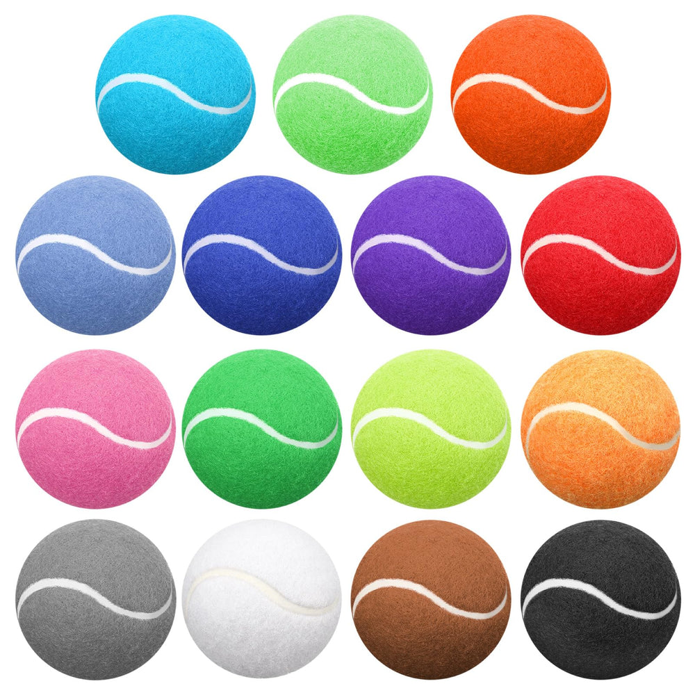 Pelotas de tenis para perros Yunsailing de 2,5 pulgadas, ideales para juego interactivo.