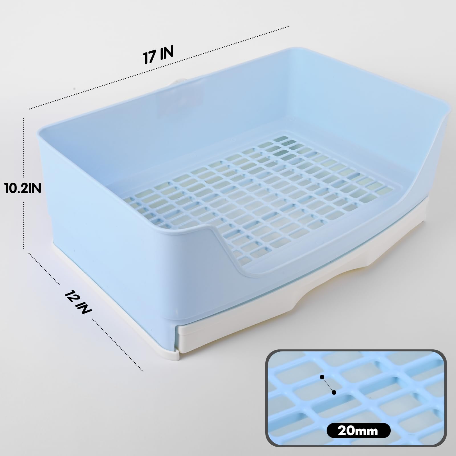 Yuoaes caja de arena con rejilla interna, mantiene la higiene