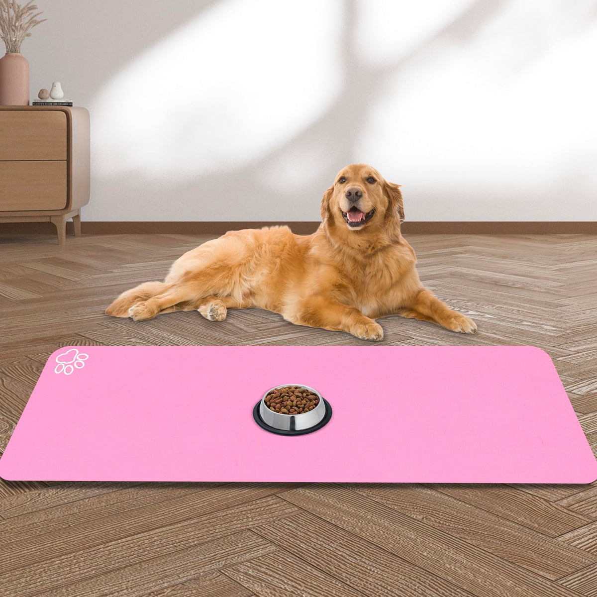 Almohadilla de alimentación grande de Yuzshin, absorbente y de secado rápido para perros.