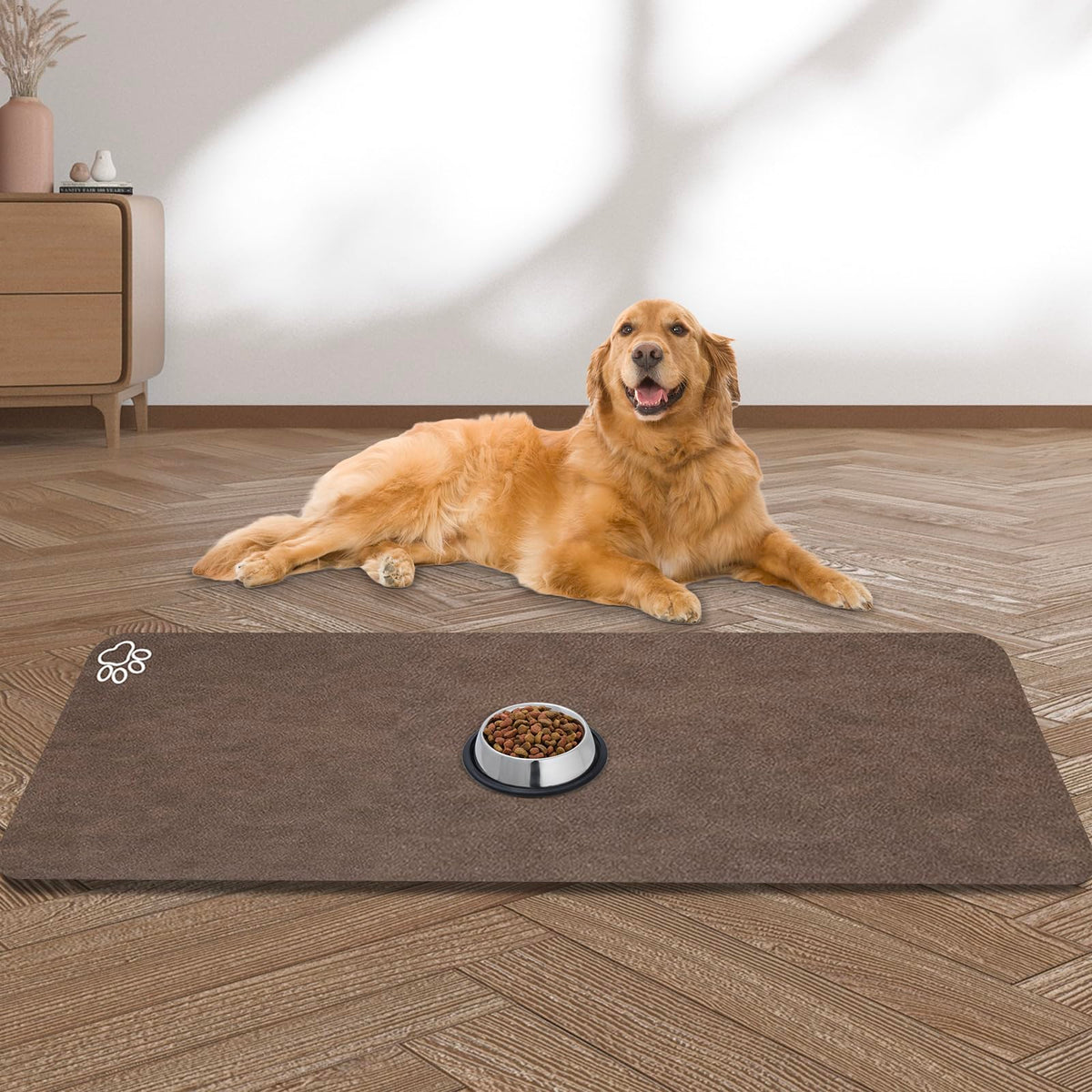 Almohadilla yuzshin para alimentación de perro, grande, evita derrames y salpicaduras