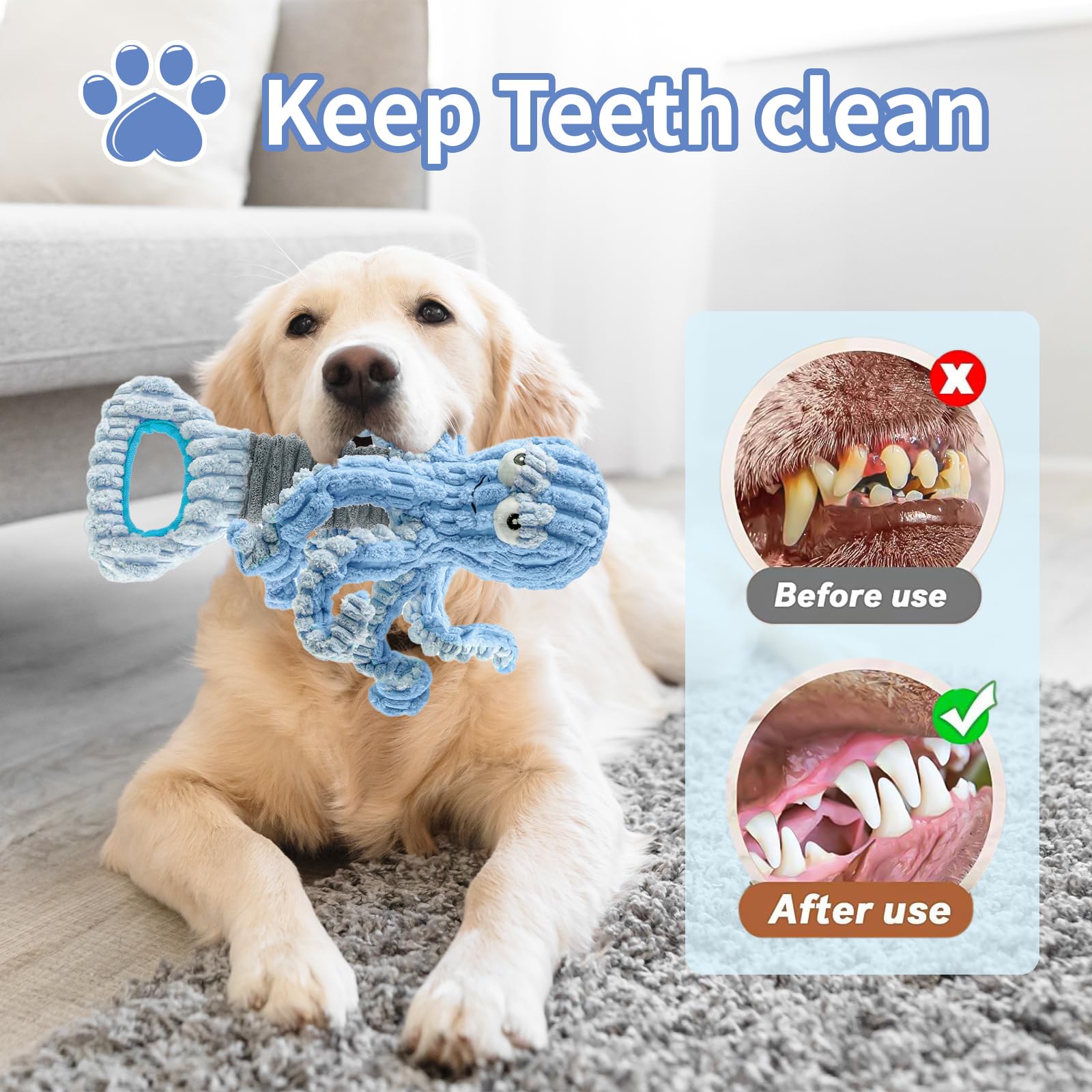 Perfecto para mantener ocupado al perro durante el juego.
