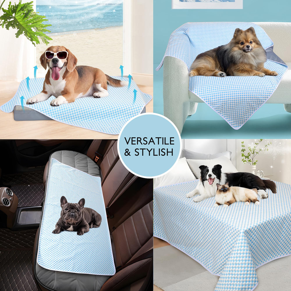 Diseño azul perla ZAKAPAWS aporta confort y protección del mueble.