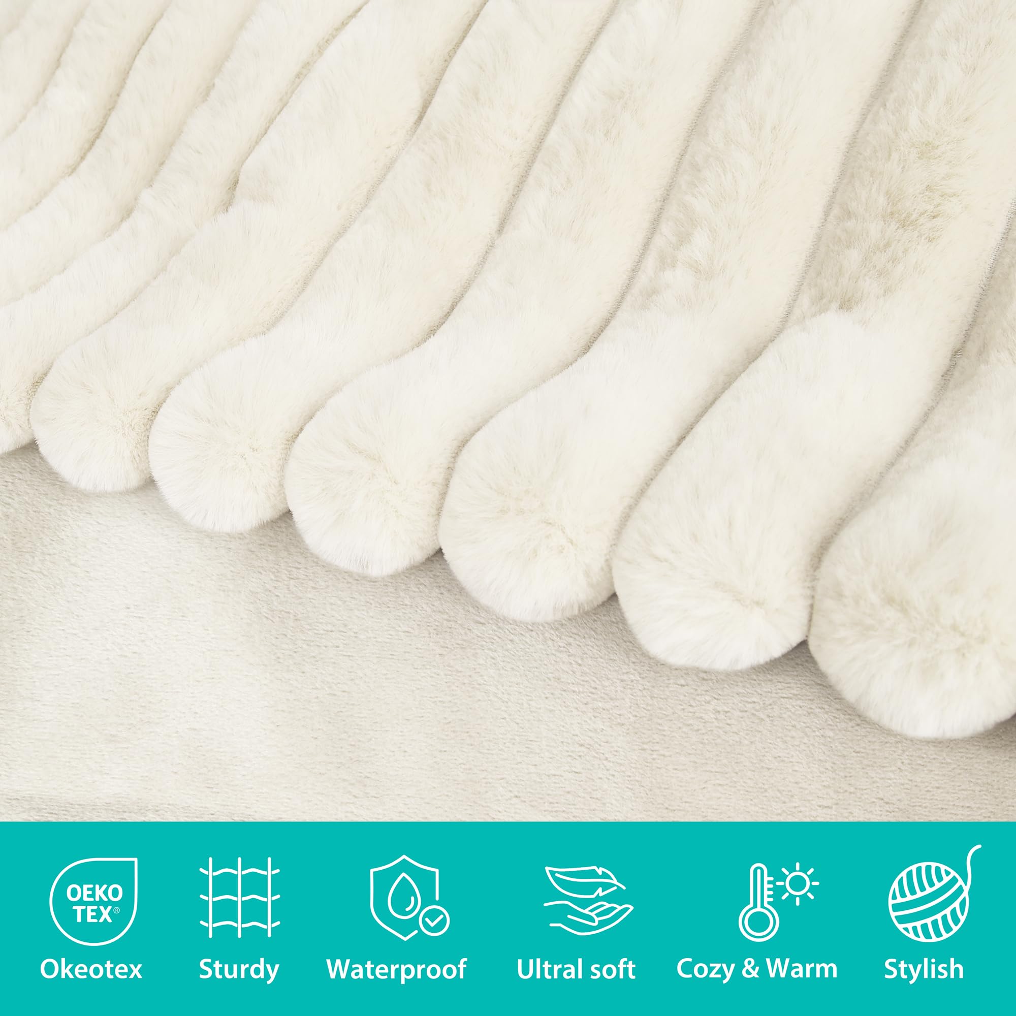 Manta de peluche lavable ZAKAPAWS, tacto suave para el descanso diario.