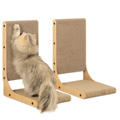 Zakkart pack de dos tableros rasca-gatos vertical para interiores.