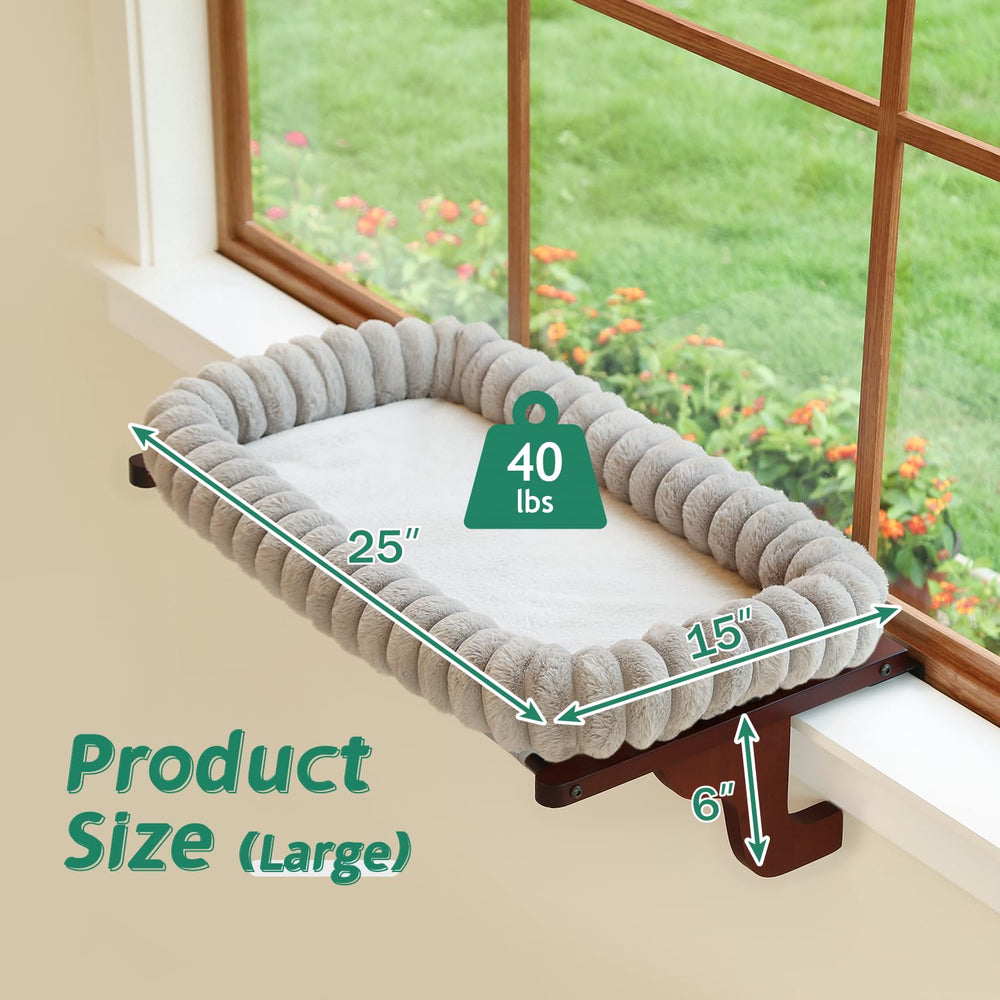Zakkart SnugCloud, cama-amplia-22x15-25x15, ideal para gatos grandes.