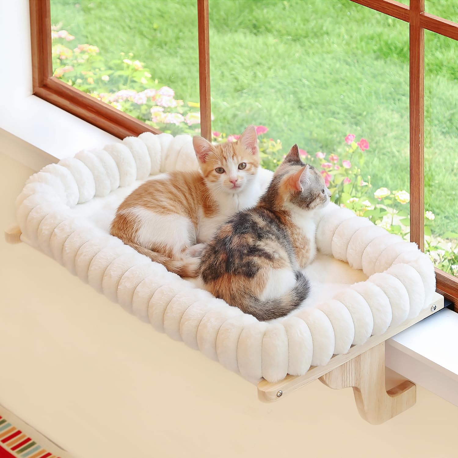 Zakkart SnugCloud cama-ventana para gato, visión amplia para siesta soleada