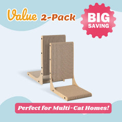 Zakkart tablero rasca gatos mediano, punto de rascar ideal para salas.