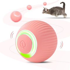 ZALBYUY Pelota interactiva para gatos con luces brillantes, ideal para juegos nocturnos