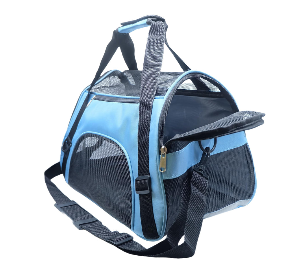 ZaneSun porta-gato-viaje-compacta: transportín ligero para viajes cómodos con tu gato.