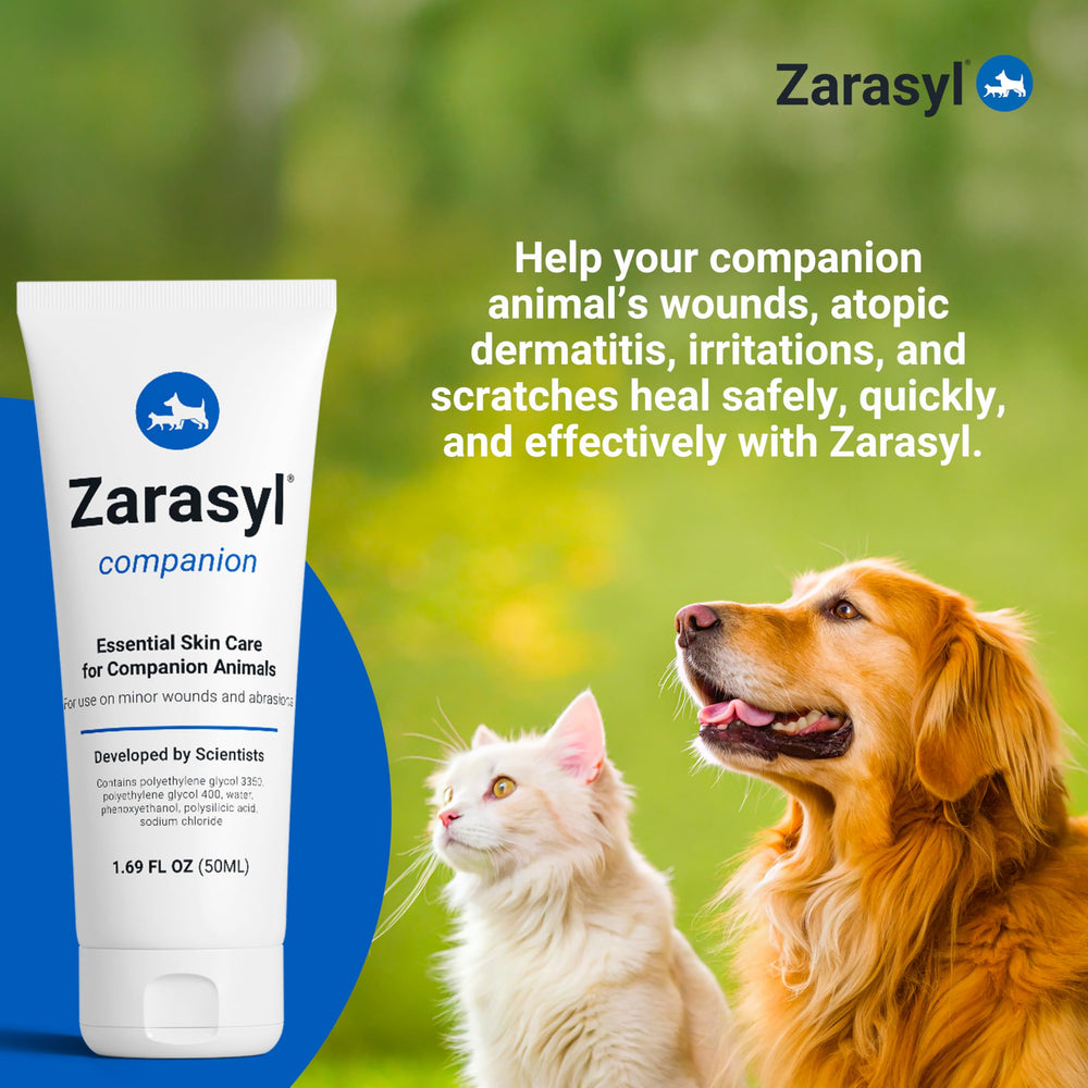 Zarasyl Companion aplicacion-cuidado-piel facilita la aplicación diaria en mascotas.