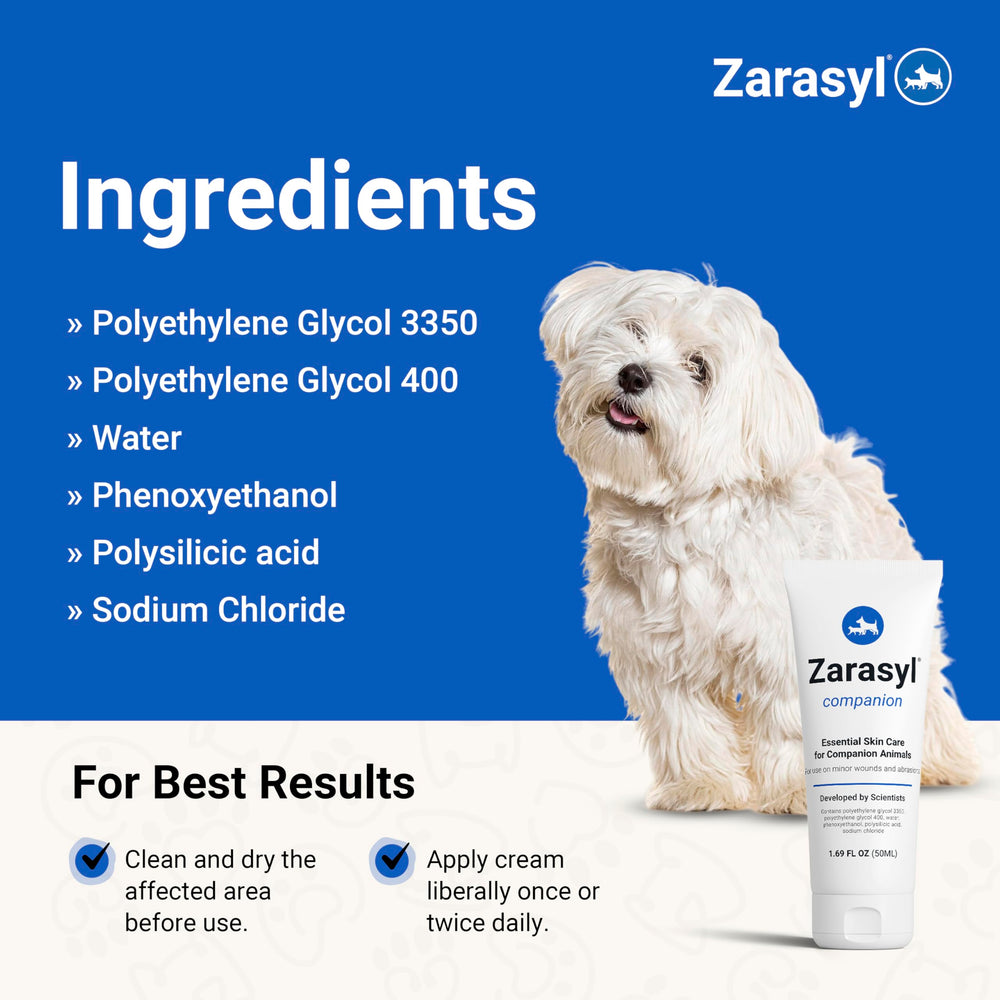 Zarasyl Companion textura-semi-oclusiva ofrece ambiente húmedo adecuado para la piel.