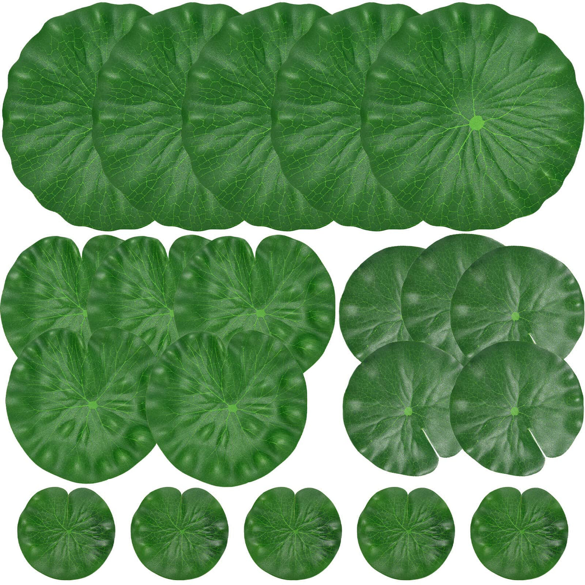 ZAUGONTW hojas de lirio artificial para estanque, decoran con realismo y son seguras para peces
