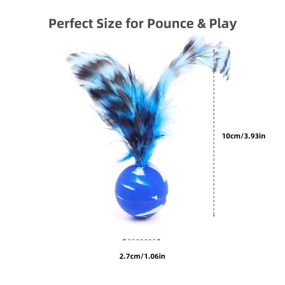Plumas naturales ZAYLUMO para atraer a gatos y activar su instinto de caza