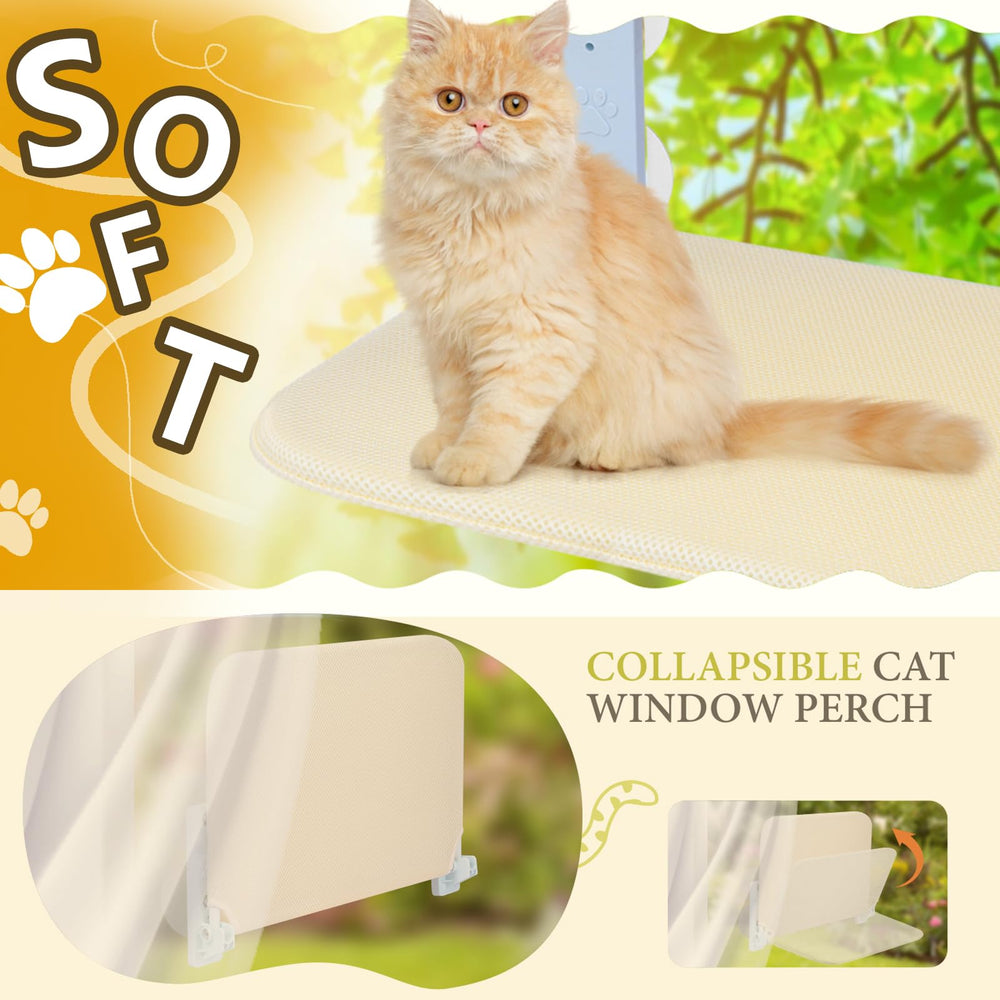 ZBUQ diseño-multiusos-ventana ayuda a gatos de diferentes tamaños.