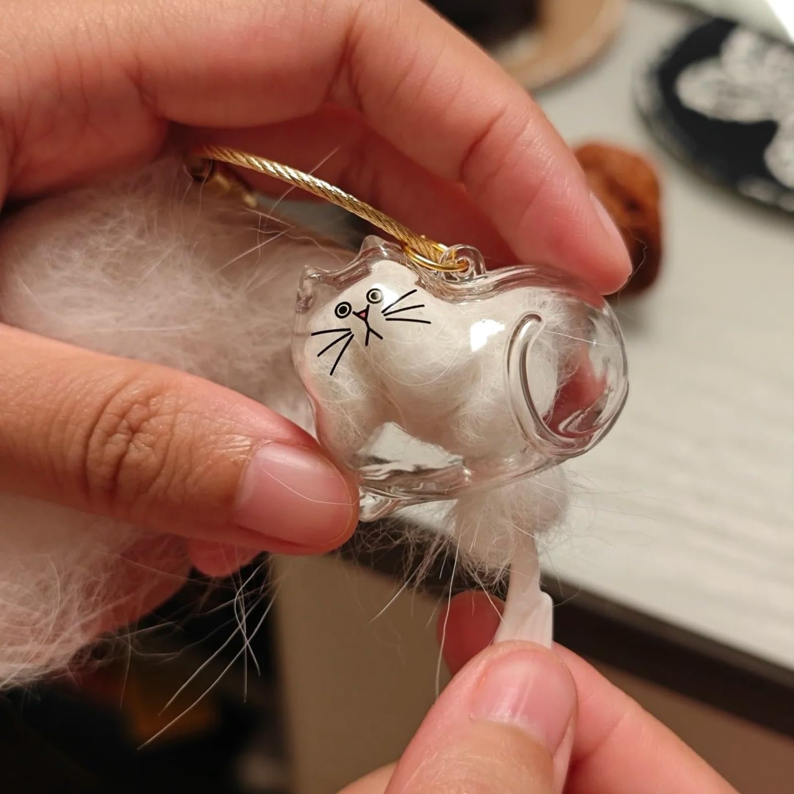 ZCVFA accesorio recuerdo pelo perro gato ideal para coleccionar pelaje.