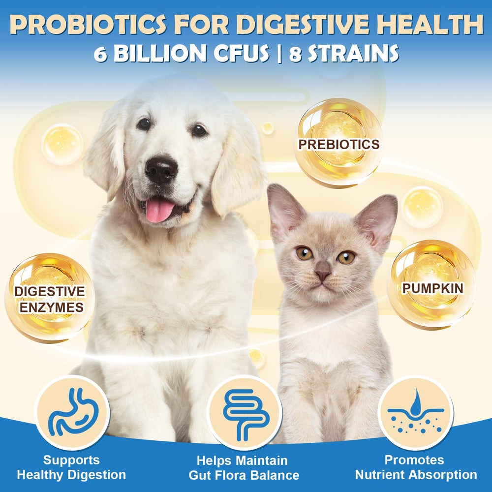 probiótico Zebora para perros, 6 mil millones cfu, equilibrio intestinal