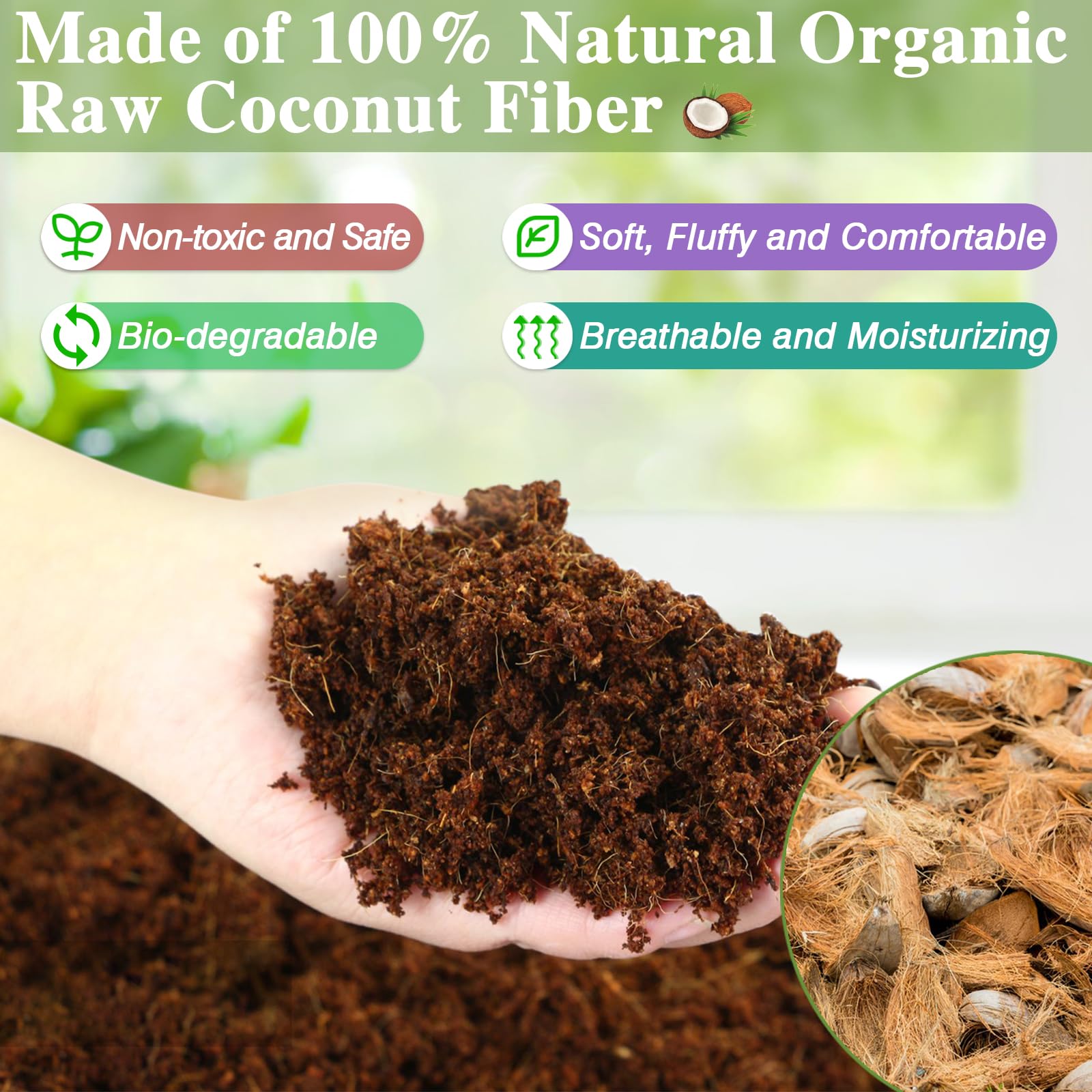 ZeeDix sustrato biodegradable facilita disposición segura en jardín.